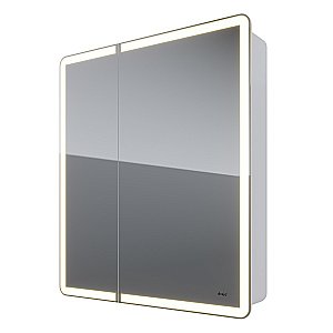 Шкаф зеркальный c LED-подсветкой Dreja POINT 70x80 белый купить в интернет-магазине сантехники Sanbest