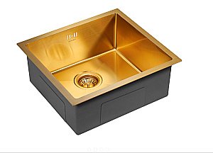 Кухонная мойка Paulmark GERBERG 48 PM254844-BG брашированное золото купить в интернет-магазине сантехники Sanbest