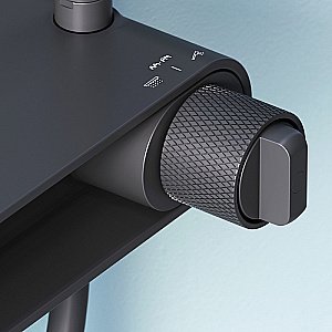 Душевая система AM.PM X-Joy F0785A622 черная купить в интернет-магазине сантехники Sanbest