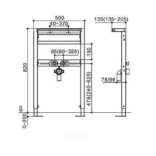 Инсталляция для раковины WeltWasser WW AMBERG 500 RA купить в интернет-магазине сантехники Sanbest