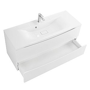 Тумба с раковиной Belbagno MARINO 120 подвесная Bianco Lucido для ванной в интернет-магазине Sanbest