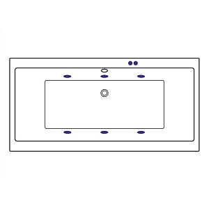 Ванна акриловая EXCELLENT Pryzmat Slim 160x75 SOFT золото купить в интернет-магазине Sanbest