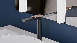 Смеситель для раковины Boch Mann COMO BG XL BM9632 черный/золото купить в интернет-магазине сантехники Sanbest