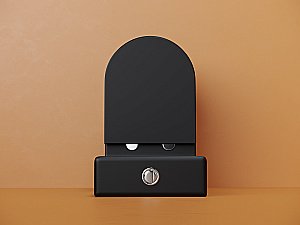 Унитаз напольный Ceramica Nova Metropol CN4001TMB черный матовый, с крышкой микролифт, с бачком, безободковый, слив-торнадо купить в интернет-магазине Sanbest