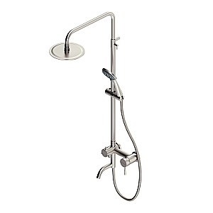 Душевая система Dorff Logic D0703000SS сталь купить в интернет-магазине сантехники Sanbest