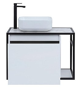 Тумба с раковиной Aquanet Nova Lite Loft 75 L/R белый для ванной в интернет-магазине Sanbest