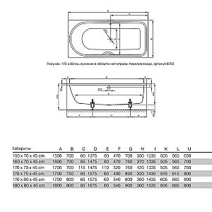 Ванна Bette Ocean 8856-000 PLUS AR 180x80 Белый купить в интернет-магазине Sanbest