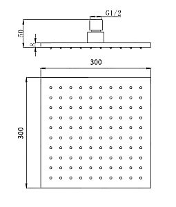 Верхний душ Migliore PALERMO 29668 хром купить в интернет-магазине сантехники Sanbest