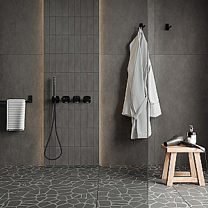 Душевое ограждение WasserKRAFT Vechte 60W44GR 100 фиксатор графит/стекло прозрачное купить в интернет-магазине Sanbest