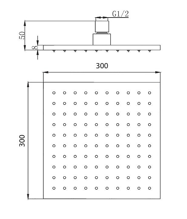 Верхний душ Migliore PALERMO 29668 хром купить в интернет-магазине сантехники Sanbest