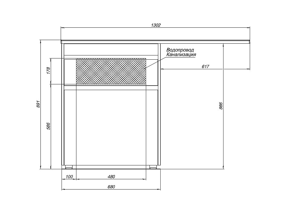 Тумба с раковиной Aquanet Токио 239291 130 белый для ванной в интернет-магазине Sanbest
