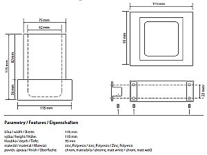 Стакан для зубных щеток Bemeta Gamma 145511012 белый/хром купить в интернет-магазине сантехники Sanbest