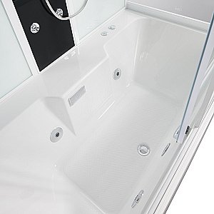 Душевая кабина Orans SR-86202WM 150х90 стекло прозрачное/профиль белый купить в интернет-магазине Sanbest