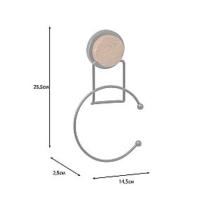 Полотенцедержатель Fixsen Magic Wood FX-46011 черный/светлое дерево купить в интернет-магазине сантехники Sanbest