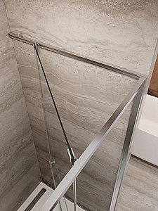 Душевая дверь Cezares LUX 100 B-FS-11-100-C-CR стекло прозрачное/профиль хром купить в интернет-магазине Sanbest