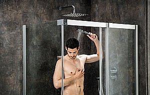 Душевой уголок Ravak Matrix MSDPS 120x90 стекло прозрачное/профиль хром купить в интернет-магазине Sanbest