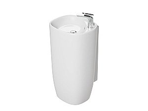 Раковина напольная Laguraty 2180W белая купить в интернет-магазине Sanbest