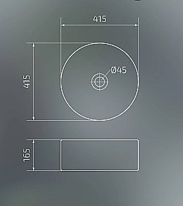 Раковина накладная Gid Esfera 41,5 N9130bg 53382 черный графит, матовая купить в интернет-магазине Sanbest