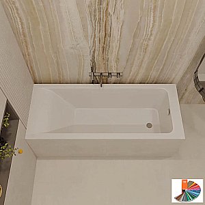 Ванна из искусственного камня Veconi Solita SLT16070MRAL 160х70 цвет по ral матовый купить в интернет-магазине Sanbest