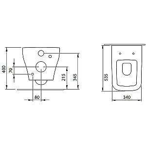Унитаз подвесной Allen Brau Infinity 2 4.21011.AN антрацит матовый, безободковый купить в интернет-магазине Sanbest