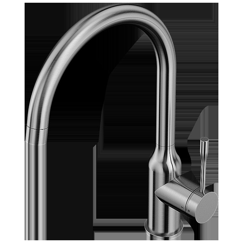 Смеситель для кухни Elghansa Kitchen 56B2026-Steel нержавеющая сталь купить в интернет-магазине сантехники Sanbest