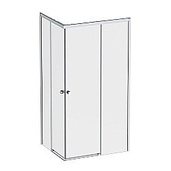 Душевой уголок AM.PM X-Joy Square Slide W94G-403-12090-MТ 120х90 стекло прозрачное/профиль матовый хром купить в интернет-магазине Sanbest