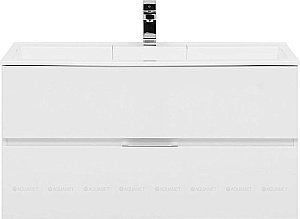 Тумба с раковиной Aquanet Алвита 235341 100 белый для ванной в интернет-магазине Sanbest