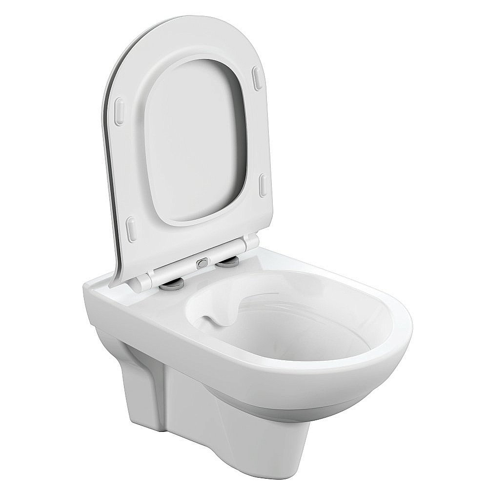 Унитаз Cersanit CITY Clean On DPL EO slim с крышкой микролифт, безободковый купить в интернет-магазине Sanbest