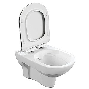 Унитаз Cersanit CITY Clean On DPL EO slim с крышкой микролифт, безободковый купить в интернет-магазине Sanbest