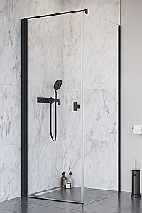 Душевой уголок Radaway NES Black KDJ I 100х75 стекло прозрачное/профиль черный матовый купить в интернет-магазине Sanbest