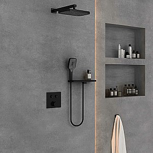 Душевая система Vincea VSFW-4211RMB черная матовая купить в интернет-магазине сантехники Sanbest