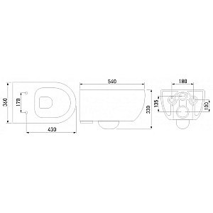 Унитаз BERGES NOVUM 043203 купить в интернет-магазине Sanbest