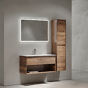 Тумба с раковиной Sancos Marmi 1.0 MR1.0100ECH дуб чарльстон для ванной в интернет-магазине Sanbest