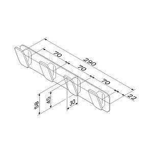 Крючок AM.PM Inspire 2.0 A50A35900 купить в интернет-магазине сантехники Sanbest