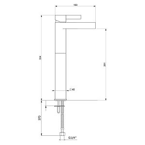 Смеситель для раковины Webert DoReMi DR830402015 купить в интернет-магазине сантехники Sanbest