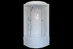 Душевая кабина Royal Bath RB90BK1-T 90x90 профиль белый/стекло прозрачное купить в интернет-магазине Sanbest