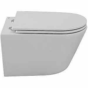 Унитаз подвесной Cezares Liner-Tor CZR-3808-53-TH-TOR/SC белый, безободковый, с крышкой микролифт, слив торнадо купить в интернет-магазине Sanbest