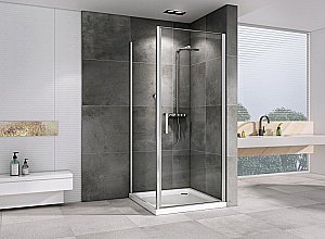 Душевой уголок ABBER Sonnenstrand AG04070-S75 70x75 стекло прозрачное/профиль хром купить в интернет-магазине Sanbest