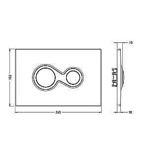 Смывная клавиша Artceram Monet белый купить в интернет-магазине сантехники Sanbest