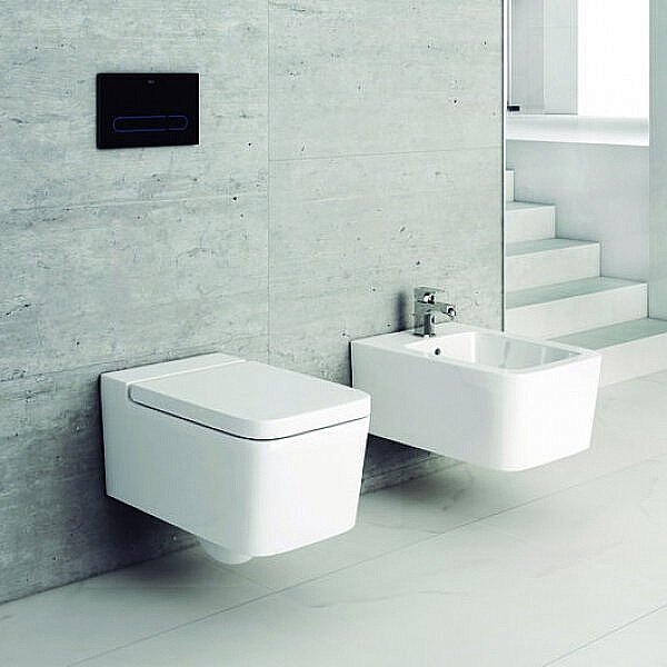 Унитаз подвесной Roca Inspira SQUARE 346537000 безободковый купить в интернет-магазине Sanbest