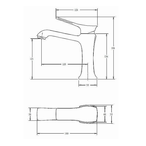 Смеситель для раковины Comforty FC066A-CCT хром купить в интернет-магазине сантехники Sanbest
