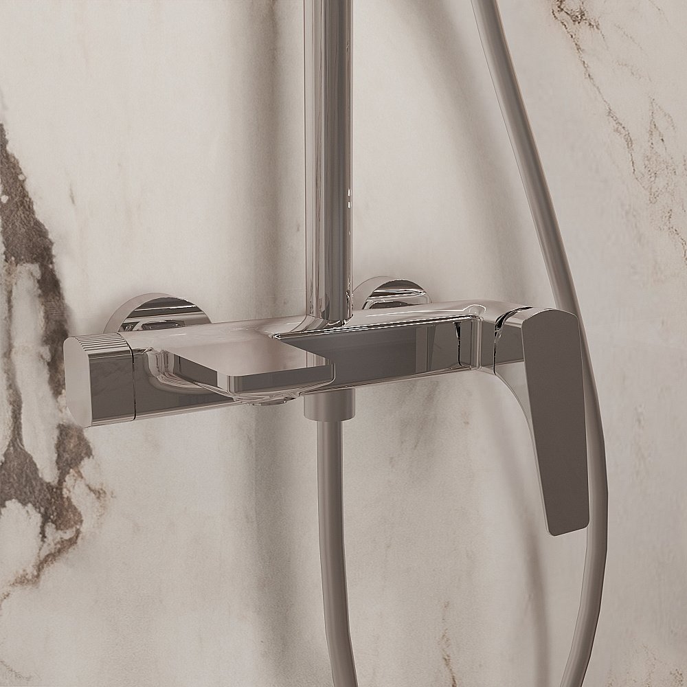 Душевая система Vincea Puro VSFS-5P1CH хром купить в интернет-магазине сантехники Sanbest