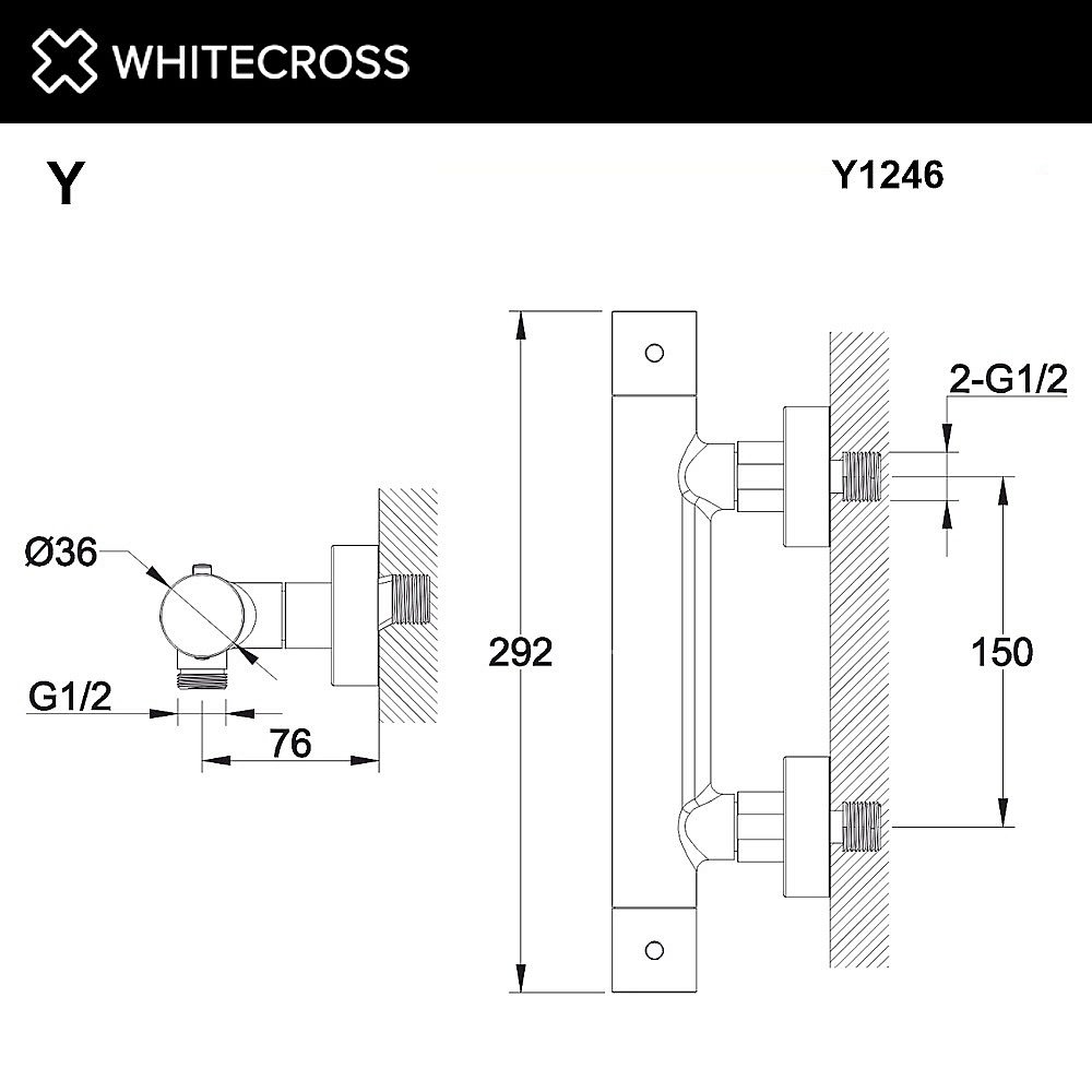 Смеситель для душа WhiteCross Y Y1246GM оружейная сталь купить в интернет-магазине сантехники Sanbest