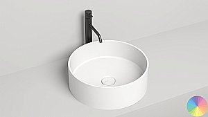 Раковина накладная Salini ARMONIA 02 130112GF 45 из искусственного камня S-Sense, глянцевая, цвет по RAL полностью купить в интернет-магазине Sanbest