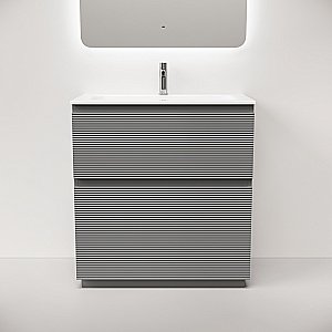 Тумба с раковиной Sancos FOLK Floor FL80FES/CN7012 80 Ergraut soft для ванной в интернет-магазине Sanbest