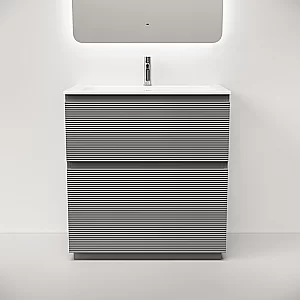 Тумба с раковиной Sancos FOLK Floor FL80FES/CN7012 80 Ergraut soft для ванной в интернет-магазине Sanbest