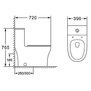 Инсталляция для унитаза Azario AZ-8010-1000 купить в интернет-магазине сантехники Sanbest