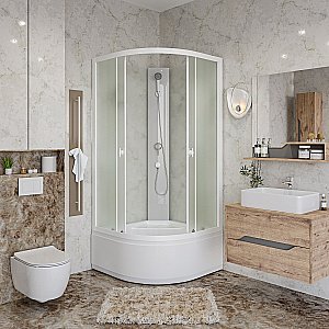 Душевая кабина Niagara "Promo" P100/40/MT/BK, 100x100, ABS-пластик купить в интернет-магазине Sanbest