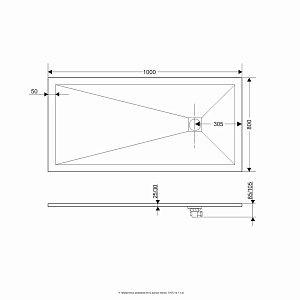 Душевой поддон Grossman STRONG 80x100 серый купить в интернет-магазине Sanbest