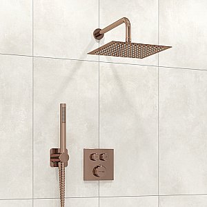 Душевая система WasserKraft Asphe A7748.338.329.290.292.291 Thermo розовое золото купить в интернет-магазине сантехники Sanbest